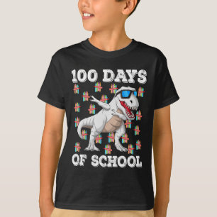 100 Tage T-rex Dabbing Kinder Jungen 100th D T-Shirt