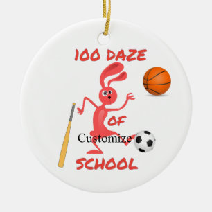 100-Tage-Tag der Schule Thunder_Cove Keramik Ornament
