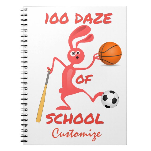 100-Tage-Tag der Schule Thunder_Cove Notizblock (Vorderseite)