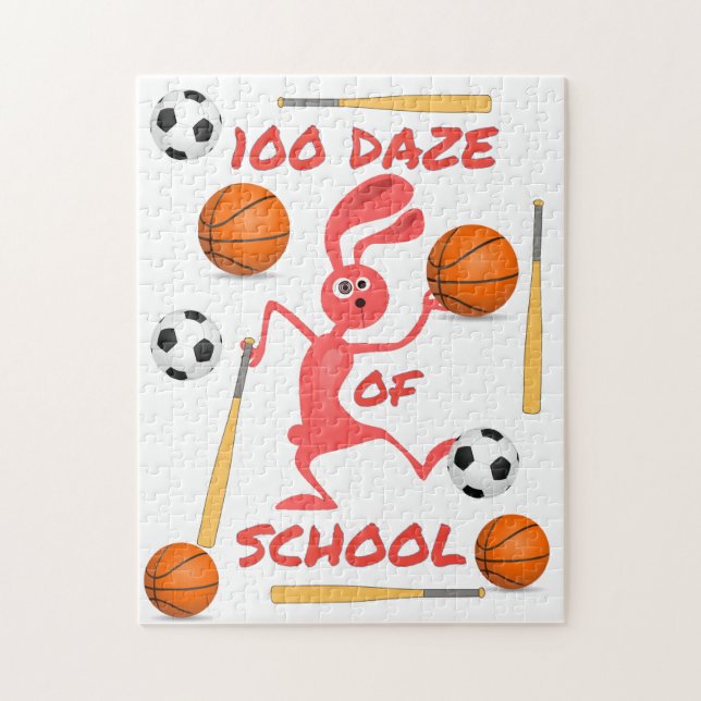 100-Tage-Tag der Schule Thunder_Cove Puzzle (Vertikal)