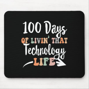 100 Tage Technologie 100. Schultag für Tec Mousepad