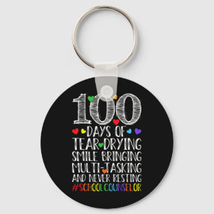100 Tage Tränentag lächelnd - Schulberater T Schlüsselanhänger