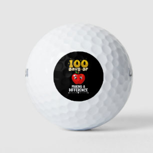 100 Tage, um einen Unterschied Apfel Golfball