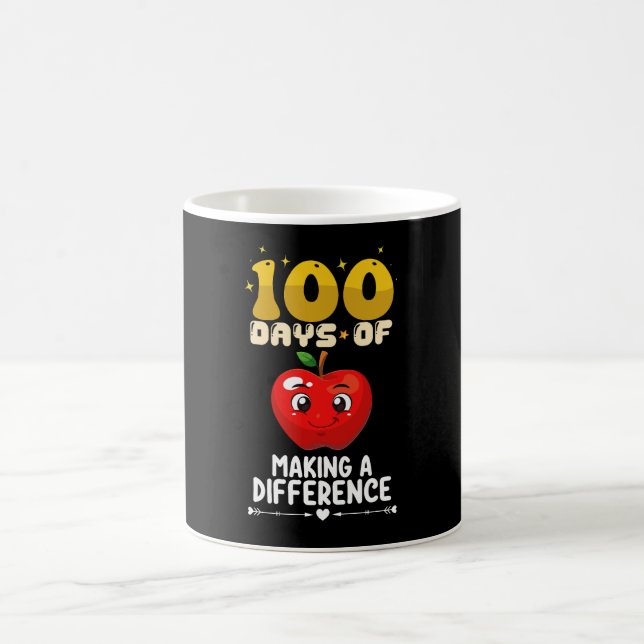 100 Tage, um einen Unterschied Apfel Kaffeetasse (Mittel)