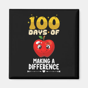 100 Tage, um einen Unterschied Apfel Magnet