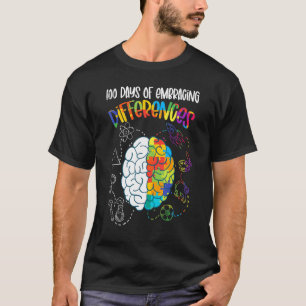 100 Tage Umarmung Von Unterschieden Sped Lehrer Au T-Shirt