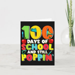 100 Tage und immer noch Poppin Kids Kostüm 100. Ta Karte