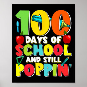100 Tage und immer noch Poppin Kids Kostüm 100. Ta Poster