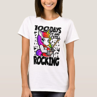 100 Tage und immer noch rocken - 100 Tage Schulzei T-Shirt