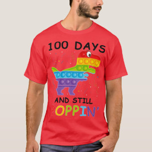 100 Tage und noch Poppin Saurus Kindergarten Teac T-Shirt