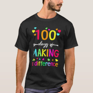 100 Tage Unterrichtsunterricht am 100. T-Shirt