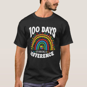 100 Tage Unterschied machen 100. Schultag  T-Shirt