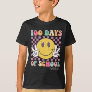 100 Tage Vibes Smile Teacher Boy Girl 100. Tag T-Shirt