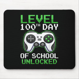 100 Tage Video-Gamer der Schule 100. Tag Mousepad