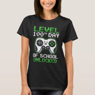 100 Tage Video-Gamer der Schule 100. Tag T-Shirt
