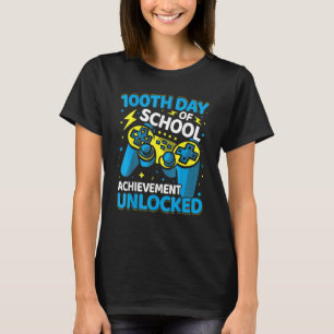 100 Tage Video-Spiel-Controller-Boys Mädchen T-Shirt