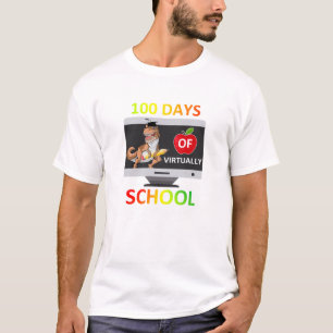 100 Tage virtuelle Schule 1. Klasse Student Quara T-Shirt