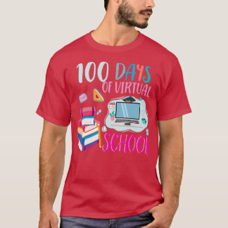 100 Tage virtueller Schullehrer oder Studentengesc T-Shirt