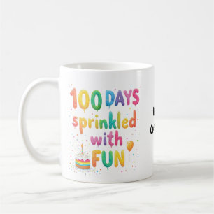 100 Tage voller Freude - Feiern Sie Schulfreude Kaffeetasse