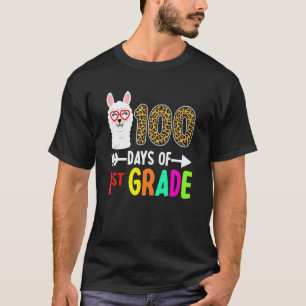 100 Tage Von 1. Klasse Lama Kinder 100. Tag Der Sc T-Shirt