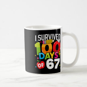 100 Tage Von 67 100. Schultag Kinder Lehrer Kaffeetasse