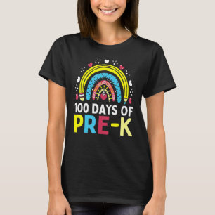 100 Tage vor dem Schulabschluss klüger mit Regenbo T-Shirt