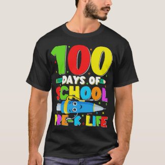 100 Tage vor dem Schulleben lustig 100 Tage sc T-Shirt