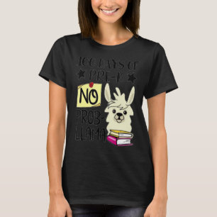 100 Tage vor der K No Prob Llama Lehrer 100 Tage O T-Shirt