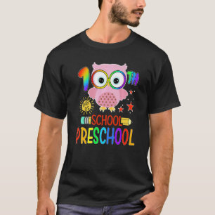 100 Tage Vorschule Süße Eule 100. Schultag T-Shirt