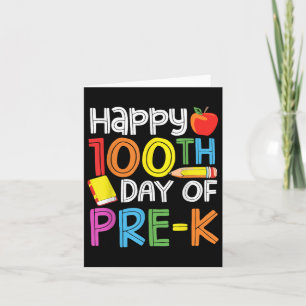 100 Tage Vorschullehrer Kinder 100 Tage Karte