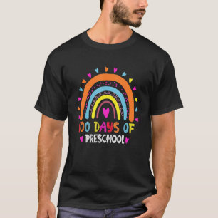 100 Tage Vorschullehrer schlauer Regen T-Shirt