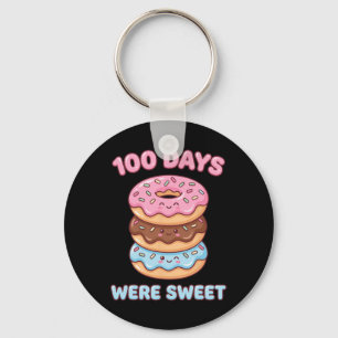 100 Tage waren süße Kawaii Donut 100. Tag der Schu Schlüsselanhänger