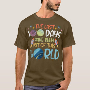 100 Tage Weltraumflugplan für Schulkinder T-Shirt