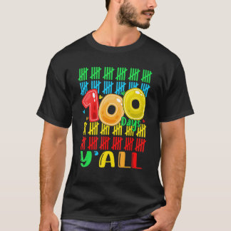 100 Tage Y'all 100. Schultag Lehrer Kind Chi T-Shirt