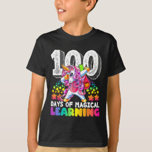 100 Tage Zauberkunststube Einhorngeschenk T-Shirt