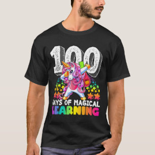 100 Tage Zauberkunststube Einhorngeschenk T-Shirt