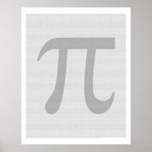 100 Tausend Stück Pi Poster