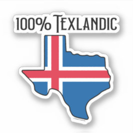100% texanischer Vinyl-Aufkleber mit Nomenklatur Aufkleber