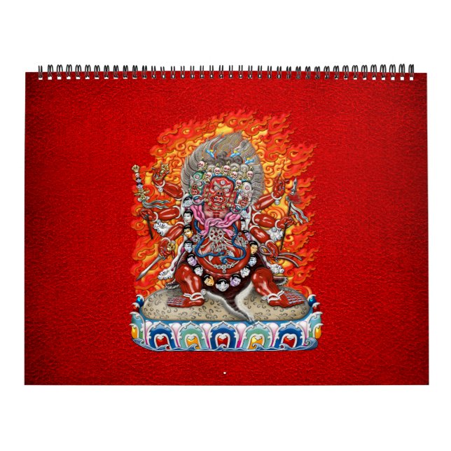 [100] Tibetischer Thangka - Wrathful Deity Hayagri Kalender (Titelbild)