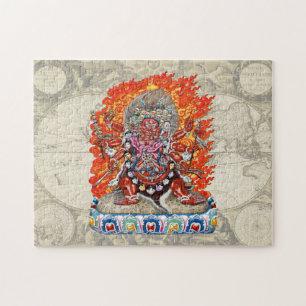 [100] Tibetischer Thangka - Wrathful Deity Hayagri Puzzle