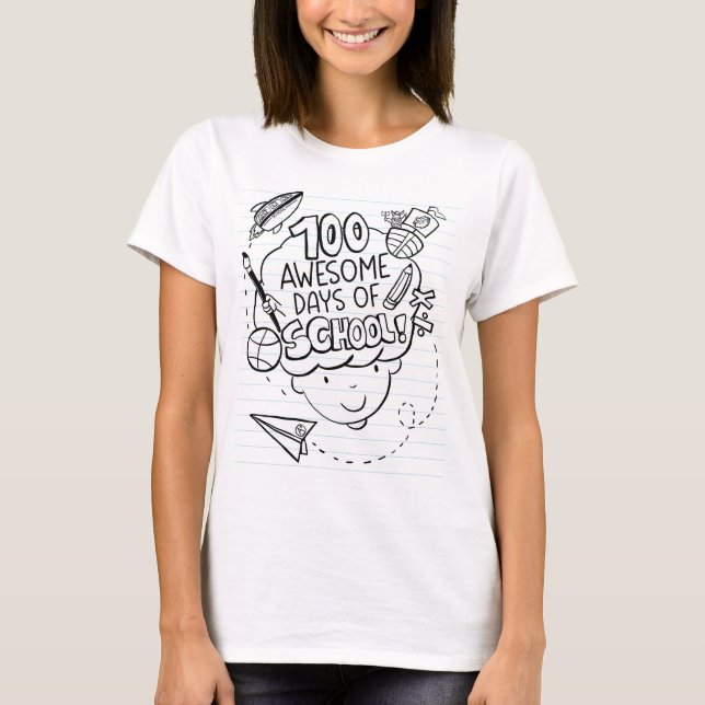 100 tolle Schultage T-Shirt (Vorderseite)