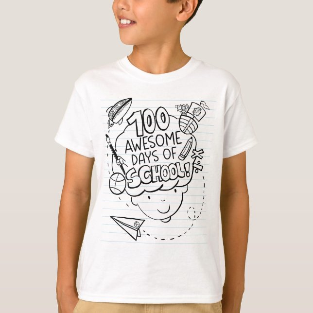 100 tolle Schultage T-Shirt (Vorderseite)
