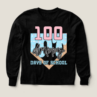 100 tropfende Schultage Baseball Donut T-Shirt
