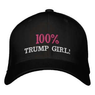 "100% TRUMP GIRL" bestickter Hut