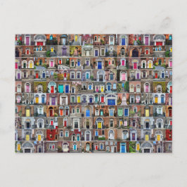 100 Türen von Dublin Postkarte