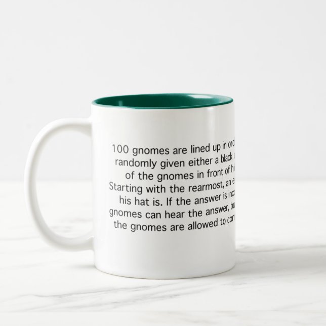 100 unglückliche Gnomes Zweifarbige Tasse (Links)