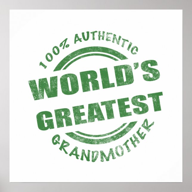 100% Urgroßmutter Poster (Vorne)