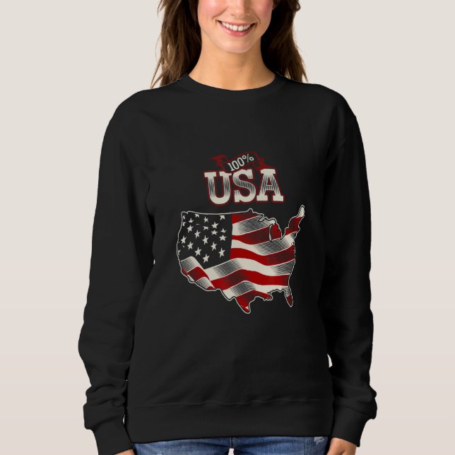 100 USA SWEATSHIRT (Vorderseite)