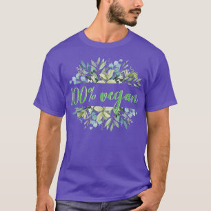 100 Vegan Salat Veganismus Gemüse Obst T-Shirt