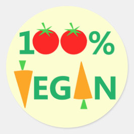100% Vegan Witty Stickers für vegetarische Aktivis